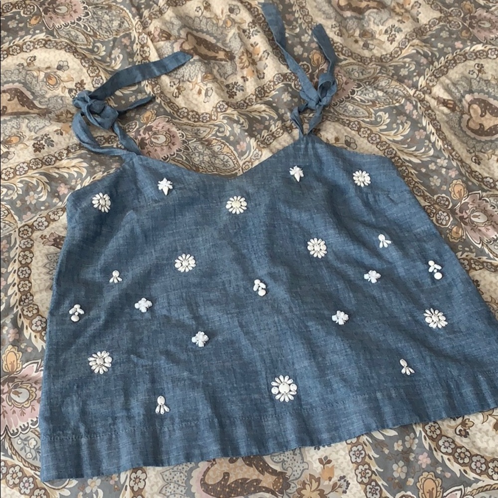 Jcrew tie strap tank!